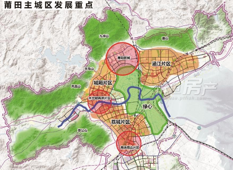 莆阳新城规划图图片