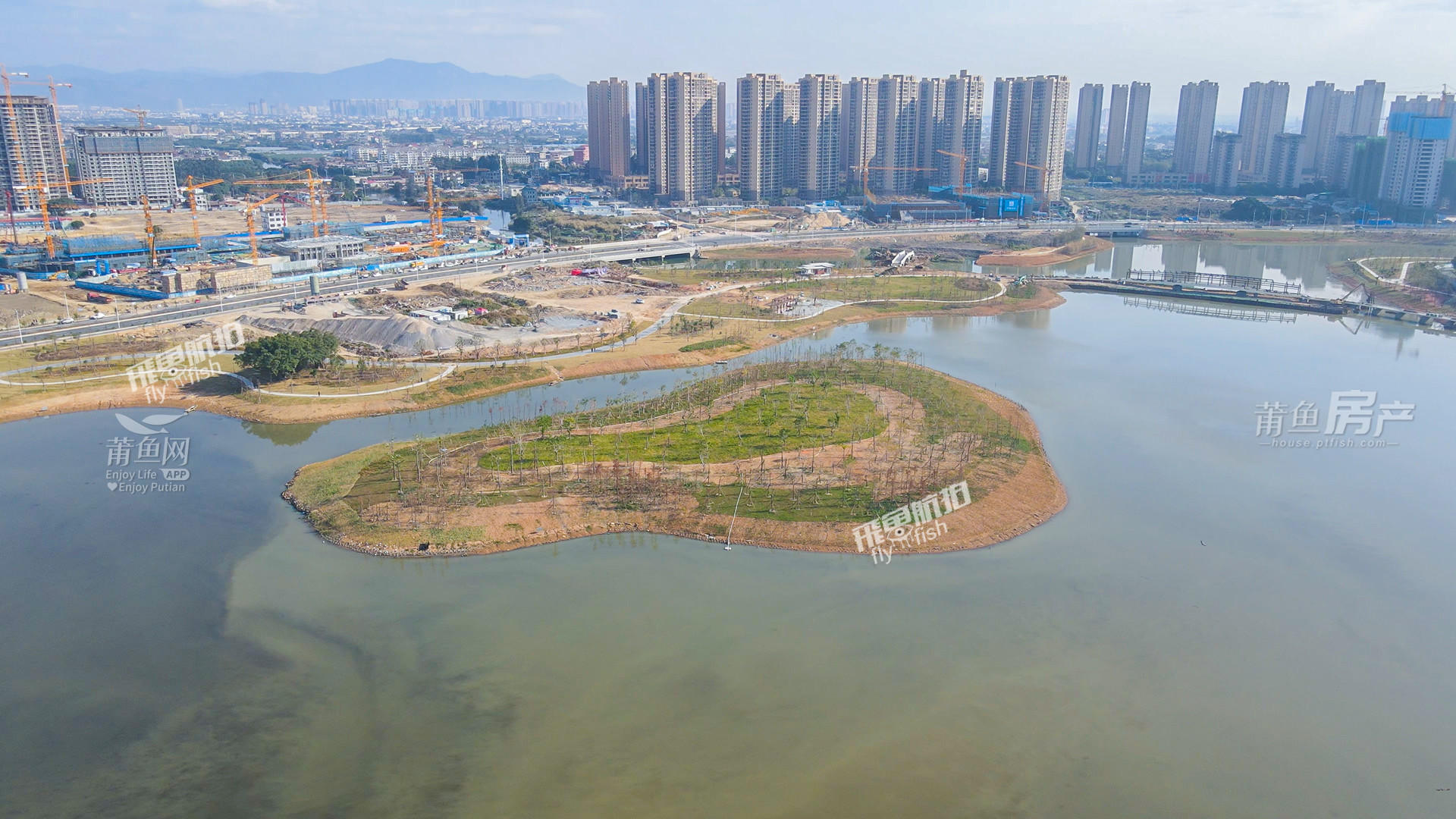 視頻莆田玉湖業主躺贏環湖公園雛形已現