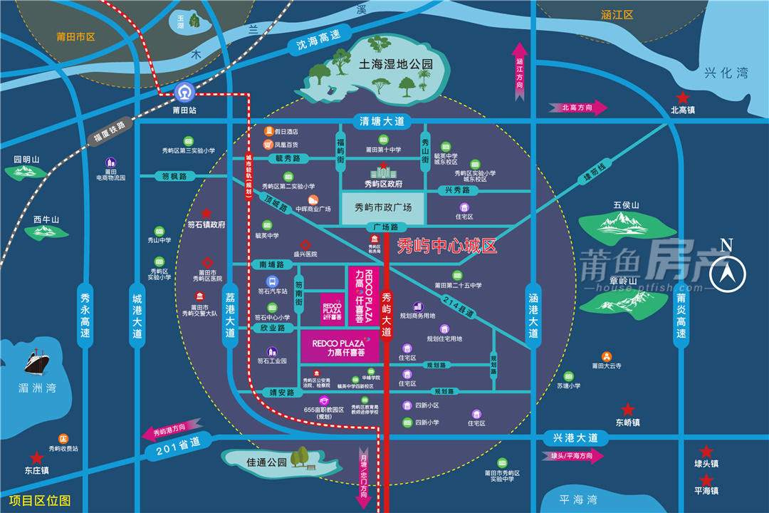 力高·仟喜荟广场交通图